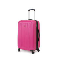 6297808167 Чемодан SWISSGEAR USTER, розовый, АБС-пластик, 41x26x58 см, 62 л