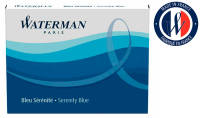 52002 аксессуары Waterman картриджи для перьевых ручек 8 шт в уп, цвет синий Blue