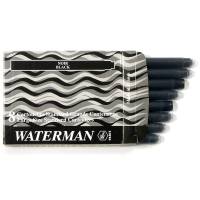 52001 аксессуары Waterman картриджи для перьевых ручек 8 шт в уп, цвет черный Black