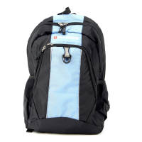 WENGER 17222315 Рюкзак, чёрный/голубой, полиэстер, 32х14х45 см, 20 л