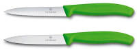 6.7796.L4B Набор ножей Victorinox Swiss Classic для овощей заточка: прямая и серрейторная зеленый