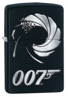 Zippo 29566 - зажигалка James Bond с покрытием Black Matt