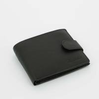 4400-BK Soft Портмоне S.Quire, натуральная воловья кожа, черный, наппа, 11,4x9,2 см