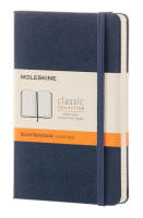 MM710B20 Блокнот Moleskine CLASSIC Pocket 90x140мм 192стр. линейка твердая обложка синий сапфир