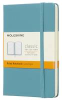 MM710B35 Блокнот Moleskine CLASSIC Pocket 90x140мм 192стр. линейка твердая обложка голубой