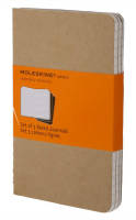 QP411 Блокнот Moleskine CAHIER JOURNAL POCKET 90x140мм обложка картон 64стр. линейка бежевый (3шт)