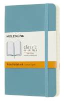 QP611B35 Блокнот Moleskine CLASSIC SOFT Pocket 90x140мм 192стр. линейка мягкая обложка голубой
