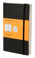 QP611 Блокнот Moleskine CLASSIC SOFT Pocket 90x140мм 192стр. линейка мягкая обложка черный
