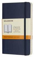 QP611B20 Блокнот Moleskine CLASSIC SOFT Pocket 90x140мм 192стр. линейка мягкая обложка синий сапфир