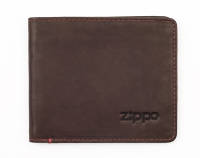 2005117 Портмоне Zippo, цвет коричневый, 5 кармашков для карточек, отделение для банкнот, нат кожа 11*1,2*10 см