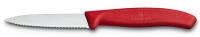 6.7631 Victorinox нож для овощей 8 см, серрейторная заточка, красный