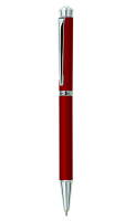 PC0709BP Шариковая ручка Pierre Cardin. Корпус - латунь, лак. Отделка и детали дизайна - сталь + хром. Кристалл белого цвета на торце. Цвет - красный