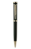 PC0805BP Шариковая ручка Pierre Cardin, GAMME. Корпус - латунь и акрил, глянцевое покрытие, отделка - сталь и позолота, цвет - черный. Упаковка M