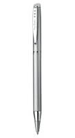 PC0859BP Шариковая ручка Pierre Cardin GAMME, корпус- латунь с гравировкой. Отделка и детали дизайна - сталь и  хром.Упаковка Е-1