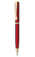 PC0870BP Шариковая ручка Pierre Cardin.ECO,Корпус - латунь. Отделка - бронзовое покрытие металлик.Детали дизайна - сталь и позолота, цвет красный. Упаковка Е-1