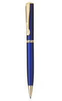 PC0871BP Шариковая ручка Pierre Cardin.ECO,Корпус - латунь. Отделка - бронзовое покрытие металлик.Детали дизайна - сталь и позолота, цвет синий. Упаковка Е-1