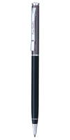 PC0894BP Шариковая ручка Pierre Cardin GAMME. Корпус - алюминий, лак; колпачок - алюминий, лак. Отделка и детали дизайна - латунь (носик), сталь, хром. Цвет -   черный/колпачок темно-бежевый.