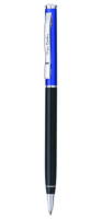 PC0891BP Шариковая ручка Pierre Cardin GAMME. Корпус - алюминий, лак; колпачок - алюминий, лак. Отделка и детали дизайна - латунь (носик), сталь, хром. Цвет -   черный/колпачок синий.