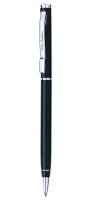 PC0892BP Шариковая ручка Pierre Cardin GAMME. Корпус - алюминий, лак; колпачок - алюминий, лак. Отделка и детали дизайна - латунь (носик), сталь, хром. Цвет -   черный/колпачок черный.