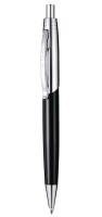 PC5900BP Шариковая ручка Pierre Cardin EASY, цвет - черный. Корпус - латунь и лак. Детали дизайна - сталь и хром