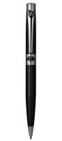 PC6700BP Шариковая ручка Pierre Cardin VENEZIA. Корпус - латунь и лак. Отделка и детали дизайна -  хром, венецианская маска c заливкой черным лаком на кольце.