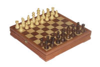 RTA-3503 Набор шахматы+шашки средние деревянные 37*37 см (3,25