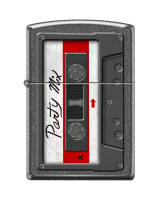 Zippo 211_cassette - зажигалка Кассета с покрытием Iron Stone™, латунь/сталь, серая, матовая, 36x12x56 мм