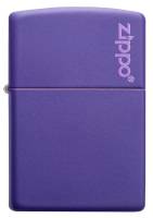 237ZL Зажигалка ZIPPO Classic с покрытием Purple Matte, латунь/сталь, фиолетовая, матовая, 36x12x56 мм