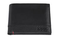 2006023 Портмоне ZIPPO с защитой от сканирования RFID, чёрное, натуральная кожа, 11,5*2*9,5 см