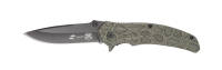 FK-019SAK-CA Нож складной Stinger, 84 мм длина лезвия (черный), рукоять: алюминий (зеленый камуфляж, змеиная чешуя), картонная коробка