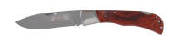 FK-9902 Нож складной Stinger, 104 мм длина лезвия, (серебристый), рукоять: сталь/дерево (серебристо-коричневый), картонная коробка