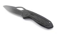 FK-A136 Нож складной Stinger, 120,65 мм, рукоять: алюминий, (чёрный), с клипом, картонная коробка