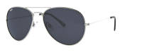 OB36-09 Очки солнцезащитные ZIPPO, унисекс, серебристые, чёрные, оправа из меди, поляризационные линзы