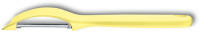 7.6075.82 Нож для чистки овощей VICTORINOX Swiss Classic Trend Colors, двустороннее зубчатое поворотное лезвие из нержавеющей стали, рукоять из пластика светло-жёлтого цвета, в картонной коробке с подвесом