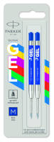 Z 05 BM Blue стержень гелевый для шариковой ручки, 0,7мм, аксессуары Parker 2136210 (2 штуки) блистер