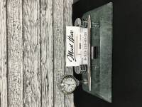 7101 Настольный набор: ручка шариковая, держатель для визиток из алюминия, часы из меди, на мраморной подставке, 20*9*1,8см, мрамор