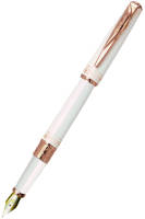 PC1063FP Перьевая ручка Piere Cardin SECRET, перо - золото 18К/750, корпус латунь, перламутровый лак, детали отделки розовое золото