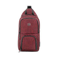605030 Рюкзак WENGER с одним плечевым ремнем, бордовый, полиэстер 600D, 19 х 12 х 33 см, 8 л