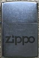207_Z Logo1 Зажигалка ZIPPO Classic с покрытием Street Chrome™, латунь/сталь, серебристая, матовая, 38x13x57 мм