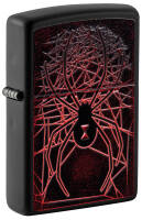 49791 Зажигалка ZIPPO Spider Design с покрытием Black Matte, латунь/сталь, чёрная, матовая, 38x13x57 мм
