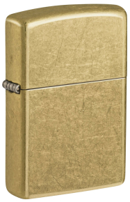 48267 Зажигалка ZIPPO Classic с покрытием Street Brass, латунь/сталь, золотистая, 38x13x57 мм