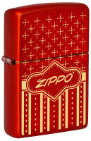 48785 Зажигалка ZIPPO Лучшая цена 2023 с покрытием Metallic Red, латунь/сталь, красная, 38x13x57 мм