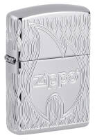48838 Зажигалка ZIPPO Armor® с покрытием High Polish Chrome, латунь/сталь, серебристая, 38x13x57 мм