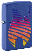 48996 Зажигалка ZIPPO Classic с покрытием Royal Blue Matte, латунь/сталь, синяя, матовая, 38x13x57 мм