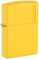 46019ZL Зажигалка ZIPPO Classic с покрытием Sunflower, латунь/сталь, желтая, глянцевая, 38x13x57 мм