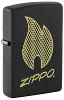 29686 Зажигалка ZIPPO с покрытием Black Matte,латунь/сталь, черная, 38x13x57 мм