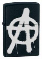 24334 - зажигалка Zippo Anarchy с покрытием Black Matte