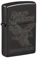 48601 Зажигалка ZIPPO Harley-Davidson® с покрытием High Polish Black, латунь/сталь, черная, 38x13x57 мм