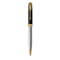 K 543 шариковая ручка Sonnet Black/St.Steel GT ручка Parker черный стержень толщиной 1мм(M), подарочная коробка