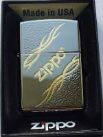 150 Filigree Logo Зажигалка ZIPPO с покрытием Black Ice, латунь/сталь, темный хром, 38x13x57 мм